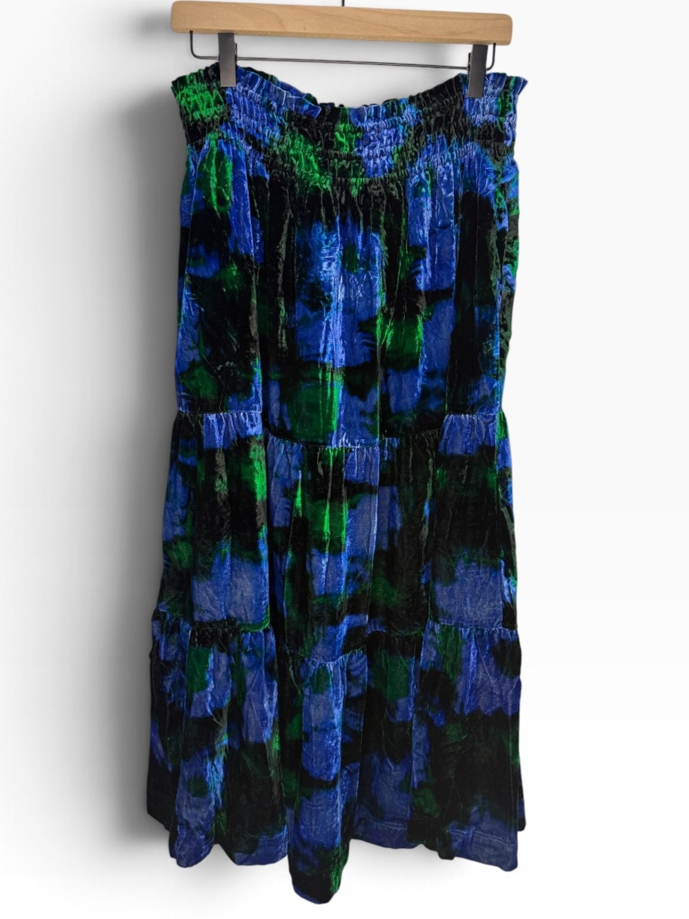 Anthropologie NWT The Somerset Maxi Skirt Nina Pace Velvet Edition Large
